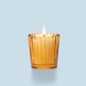 Mini Cut Glass Votive - Amber - Illumina Candle Supplies