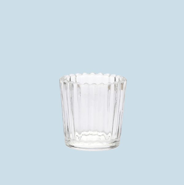 Mini Cut Glass Votive - Clear - Illumina Candle Supplies
